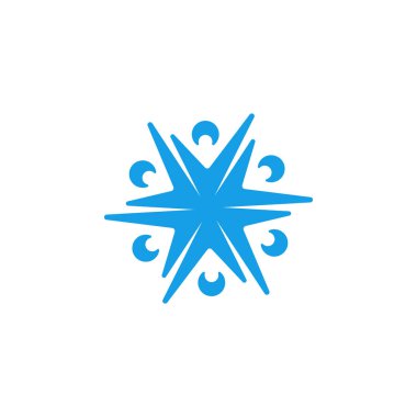 Birlik simgesi düz vektör çizimi