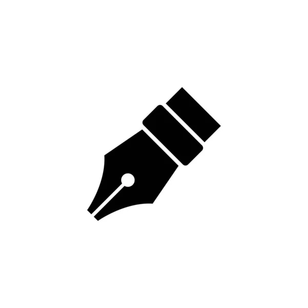 Kalem Simgesi Düz Vektör Çizimi — Stok Vektör