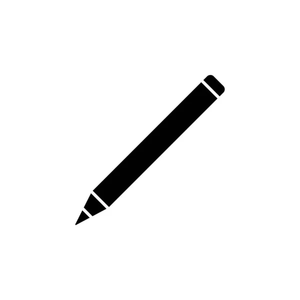 Bleistift Symbol Flache Vektor Illustration — Stockvektor