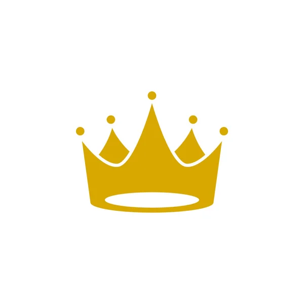 Crown Icon Flat Vector Illustration — Stock Vector