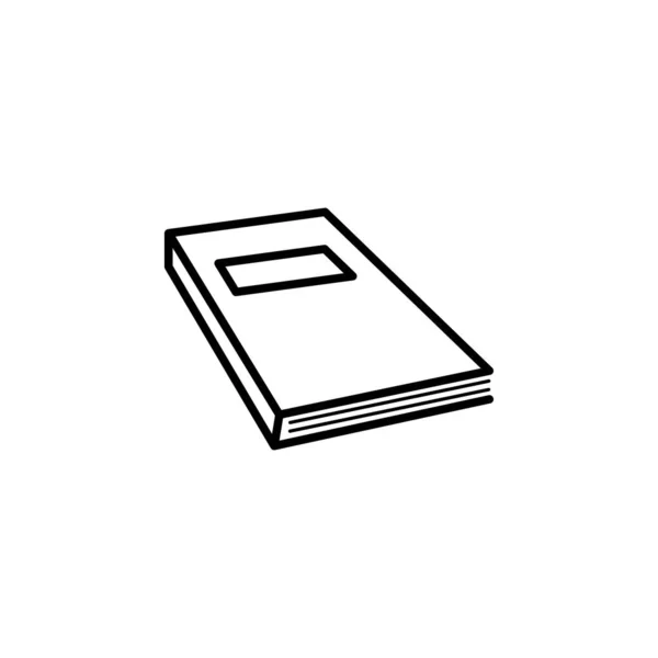 Libro Icono Logo Vector Plantilla — Vector de stock