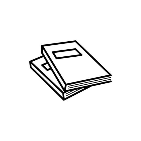 Πρότυπο Διάνυσμα Λογότυπου Εικονιδίου Βιβλίου — Διανυσματικό Αρχείο
