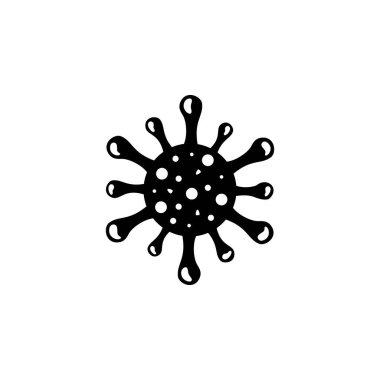 Corona virüsü covid-19 simge vektör illüstrasyonu