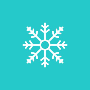 Kar simgesi düz vektör çizimi