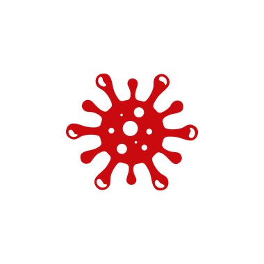 Corona virüsü covid-19 simge vektör illüstrasyonu