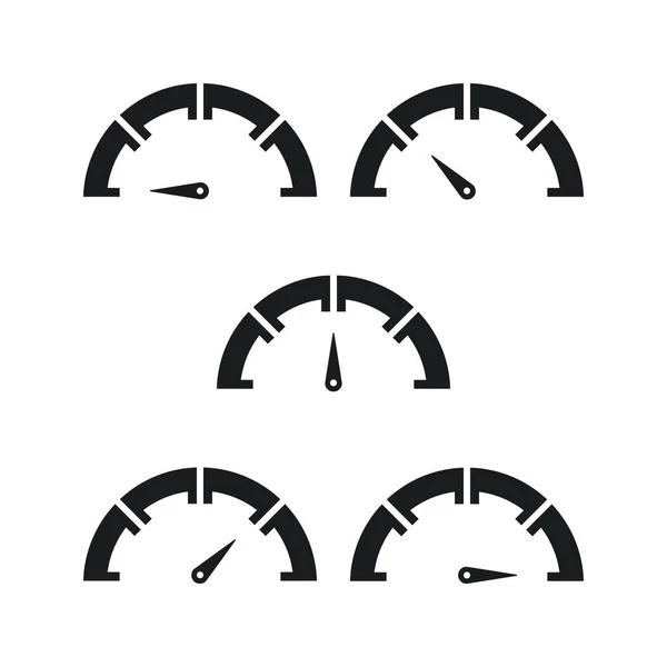 Set Speedometer Icon Vector Illustration — Stock Vector