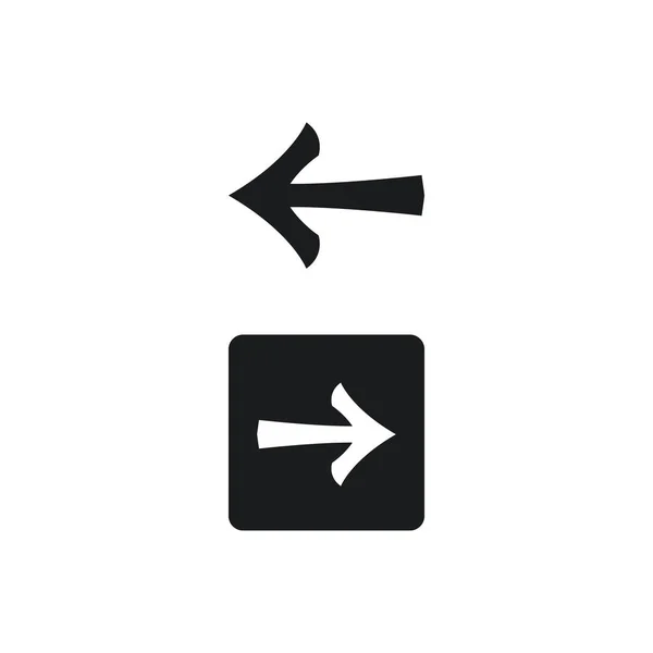 Icono Abstracto Flecha Vector Ilustración — Vector de stock