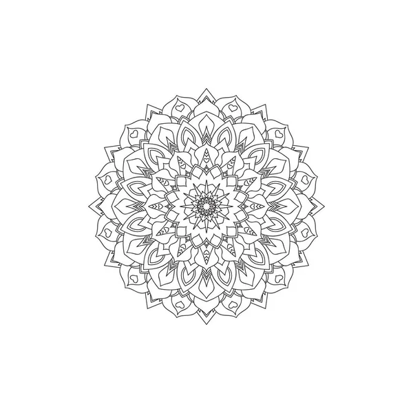 Blume Mandala Vektor Illustration Vintage Dekorative Elemente — Stockvektor