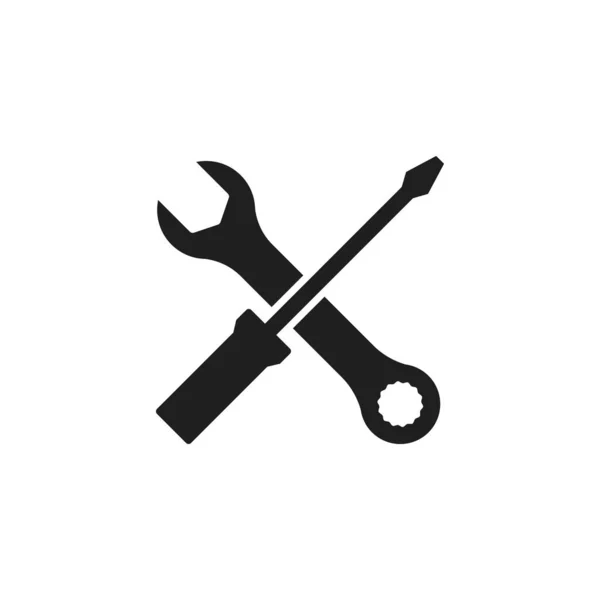 Llave Destornillador Icono Vector Ilustración — Vector de stock