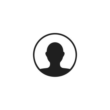 Kullanıcı profili resim vektör illüstrasyonu