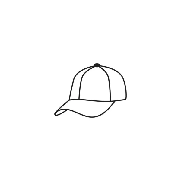 Baseballmütze Symbol Vektor Illustration — Stockvektor