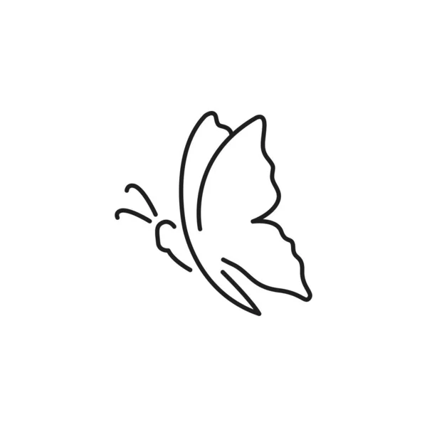 Butterfly Ikon Logotyp Vektor Design — Stock vektor