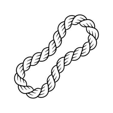 Cord, thread, cable, twine icon vector illustration. Design elements on maritime, sailor, yacht, nautical,adventure, climbing.