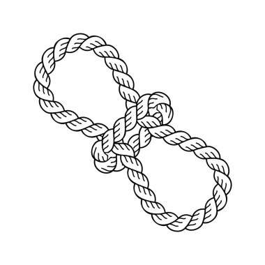 Cord, thread, cable, twine icon vector illustration. Design elements on maritime, sailor, yacht, nautical,adventure, climbing.