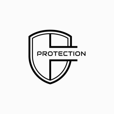 Koruma kalkanı vektör illüstrasyonu
