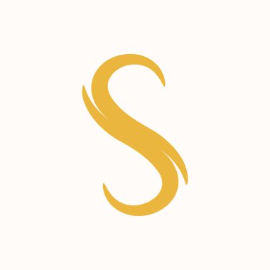 Initial letter S luxury logo design