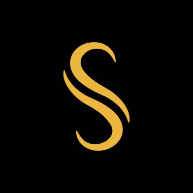 Initial letter S luxury logo design