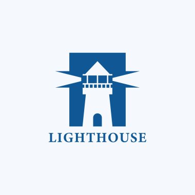 Lighthouse icon logo vector illustration