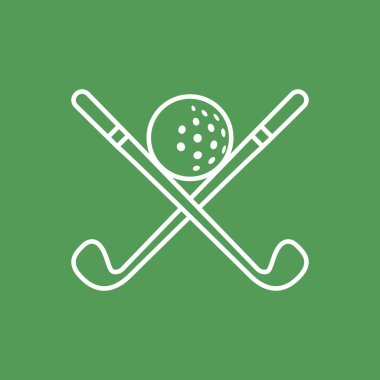 Golf Logosu Tasarım Şablonu Vektörü.