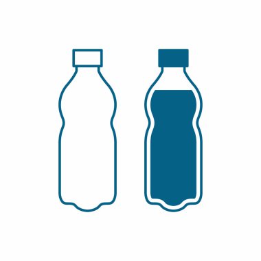 Water plastic bottle icon vector illustration