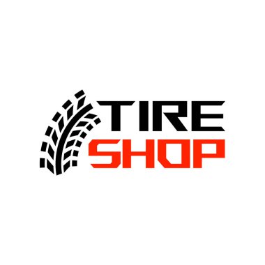Auto Tire Shop or Tyre Service Logo Vector. Car, Truck, and SUV Wheel Repair Branding