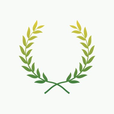 Laurel wreath template design vector