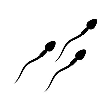 Spermatozoon icon flat vector illustration