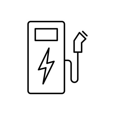 Electric charging icon, EV charging point station