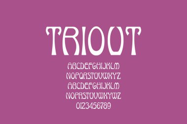 Modern komik yazı tipi ve alfabenin vektörü.