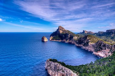 Mallorca 'daki Cap de Formentor' un vahşi manzarası