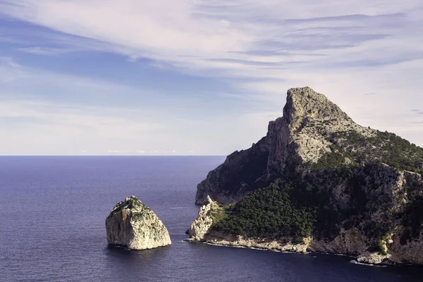 Formaciones Rocosas Mar Mediterráneo Cap Formentor España — Foto de Stock