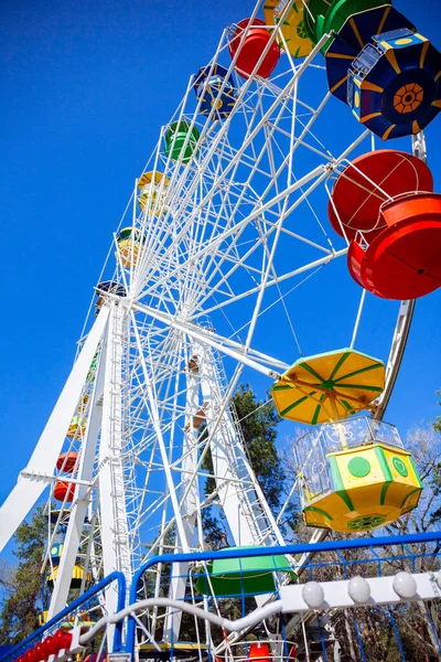 Amusement park. Summer rest. Attractions. Leisure.