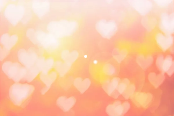 Red Heart Passionate Glamour Bright Bokeh Background Heart Shaped Bokeh — Stock Photo, Image