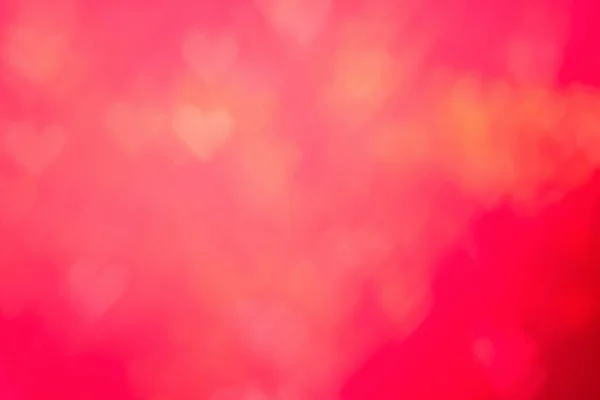 Piros Szív Szenvedélyes Csillogás Fényes Bokeh Háttér Szív Alakú Bokeh — Stock Fotó