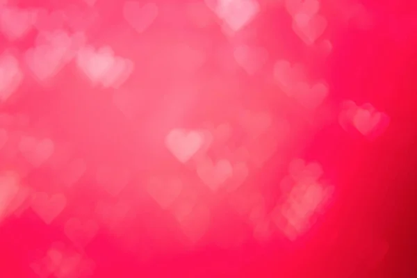 Piros Szív Szenvedélyes Csillogás Fényes Bokeh Háttér Szív Alakú Bokeh — Stock Fotó