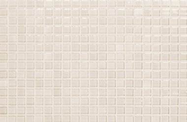 Krem rengi seramik duvar ve zemin fayansları soyut arka plan. Yatak odasının geometrik mozaik desen dekorasyonunu tasarla. Reklam afişi için basit, pürüzsüz bir şablon. Fayans yüksek çözünürlüklü gerçek fotoğraf deseni arka planını kremle. 