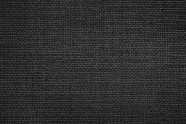 Jute Hessian Zak Doek Geweven Textuur Patroon Achtergrond Licht Zwarte — Stockfoto