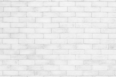 Boş beyaz tuğla duvar. Metrodaki odada beyaz tuğla duvar dokusu var. Tuğla işçiliği iç mimarisi, temiz beton düzensiz soyut yıpranmış tuğla dizaynı, yatay mimari duvar kağıdı. Eskimiş beyaz duvar arkaplanı
