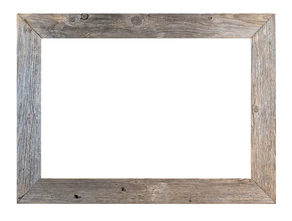 Dřevěný Rám Nebo Rám Fotografie Izolovaný Bílém Pozadí Objekt Oříznutou Stock Snímky