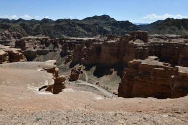 Kazakistan, Charyn Kanyonu, Kaleler Vadisi, Panorama