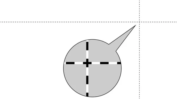 Ordenador ratón cross-cursor para la selección de estilo hormigas en ejecución. — Archivo Imágenes Vectoriales