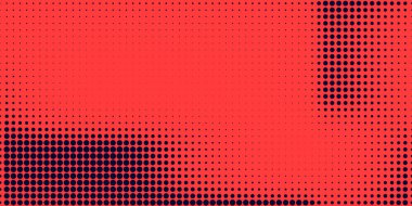 Soyut tarzda yarım ton. Geometrik retro sancak vektör dokusu. Modern baskı. Koyu mavi ve kırmızı arka plan. Işık efekti
