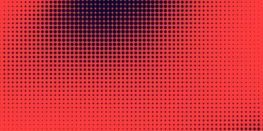 Soyut tarzda yarım ton. Geometrik retro sancak vektör dokusu. Modern baskı. Koyu mavi ve kırmızı arka plan. Işık efekti