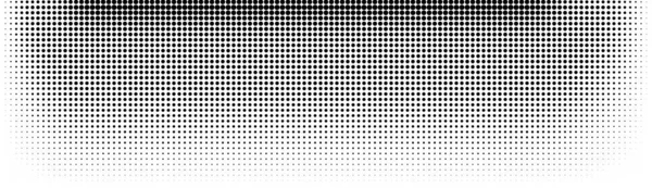 Semitono en estilo abstracto. Textura geométrica retro vector banner. Impresión moderna. Fondo blanco y negro. Efecto luz — Vector de stock