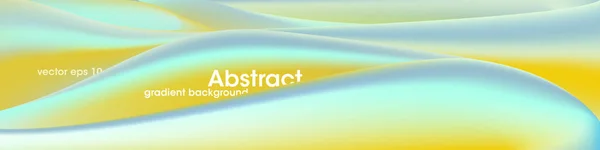 Trendy abstract template with 3d wave on light background. Modern vector liquid color banner. — 스톡 벡터