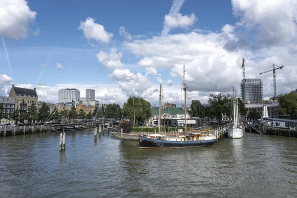 Rotterdamský Přístav Veerhaven Panorama Města Jižním Holandsku Nizozemsko — Stock fotografie