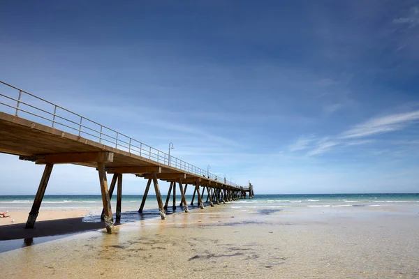 Пляж Причал Grange Аделаиде Австралия Стоковое Фото