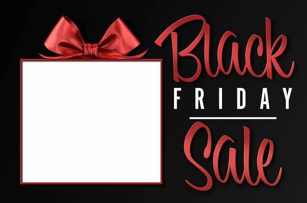 Black Friday Banner Venda Texto Branco Vermelho Fundo Elegante Com Fotografias De Stock Royalty-Free