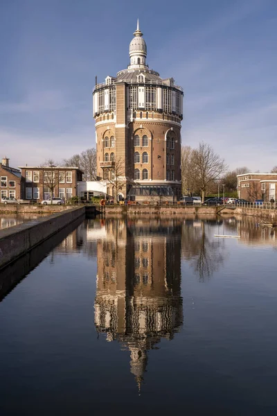 Old water tower De Esch Rotterdam. The oldest surviving water tower in the Netherlands.