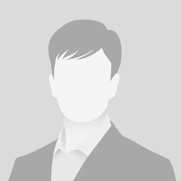 Default Avatar Foto Marcador Posición Icono Imagen Perfil Gris Hombre — Vector de stock